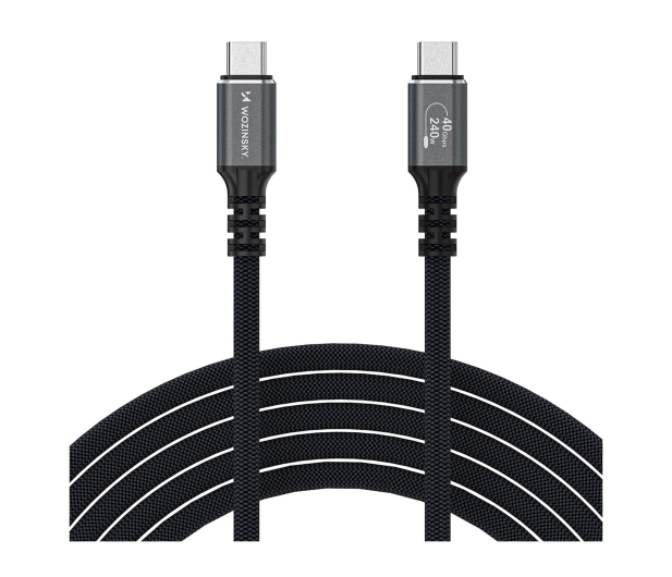 Wozinsky Kabel USB-C 240W 2m 4K czarny WPS-UY42S - 1487923 - zdjęcie